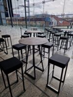 Rustic High Tables and Kube Stools 4