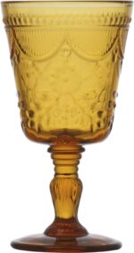 Amber Wine Glass