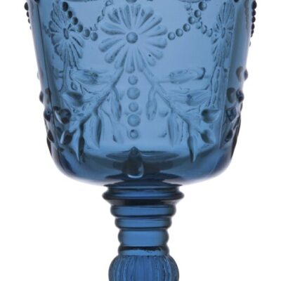 Cornflower(blue) Wine glass