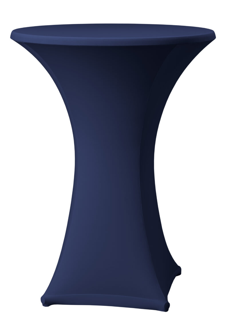 Navy Spandex cover for hight bar table