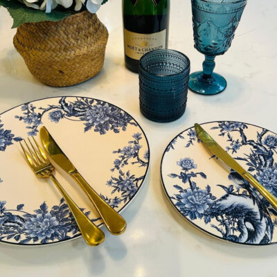 Blue Floral Crockery Range